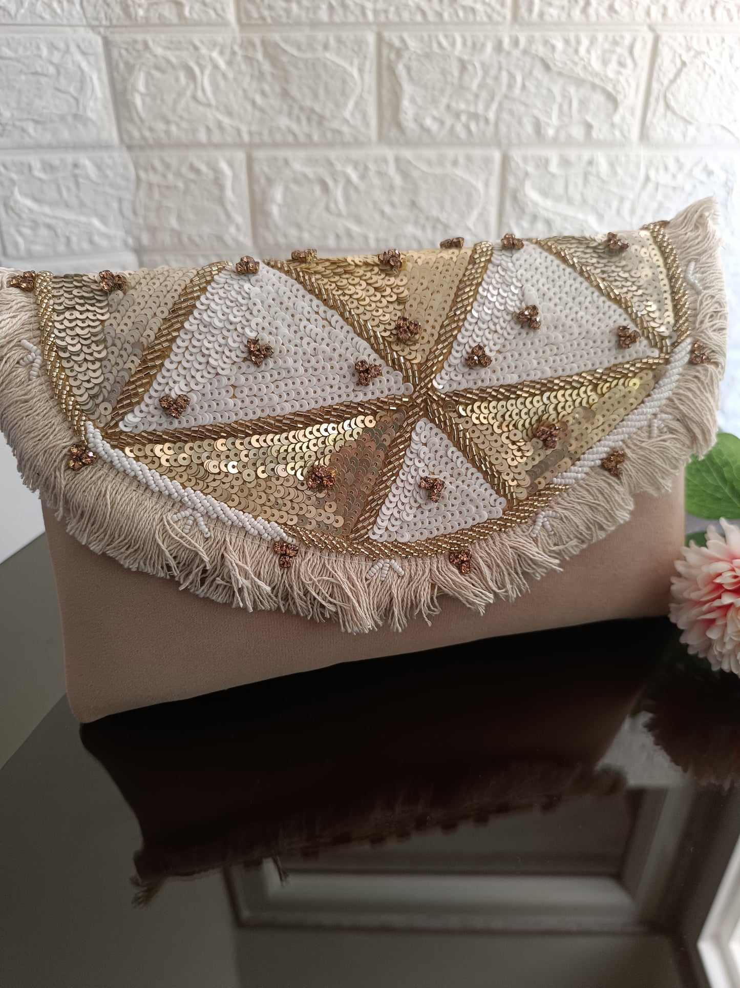 Golden Banjara Boho Purse