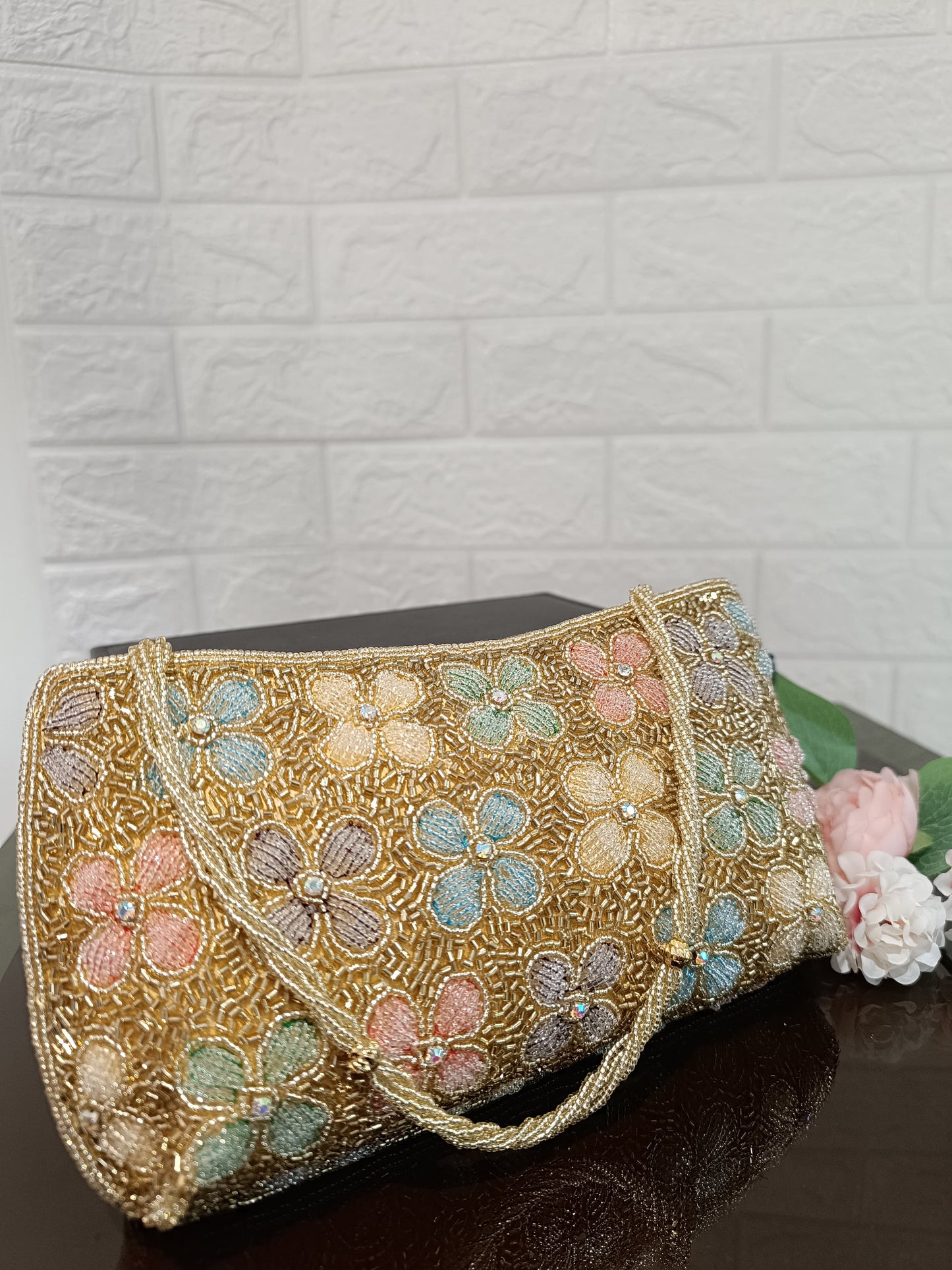 Golden Wedding Purse
