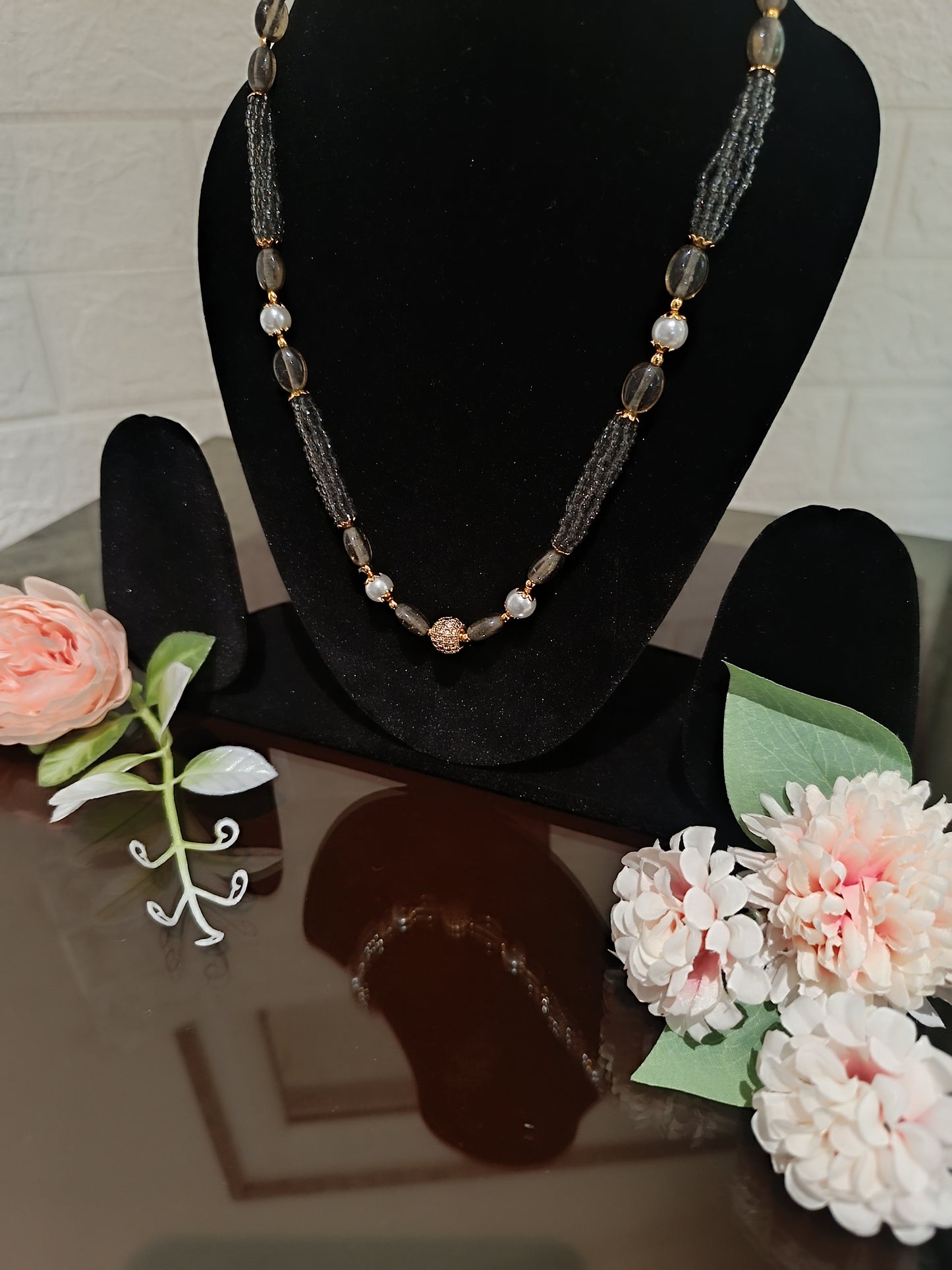 black pearl necklace